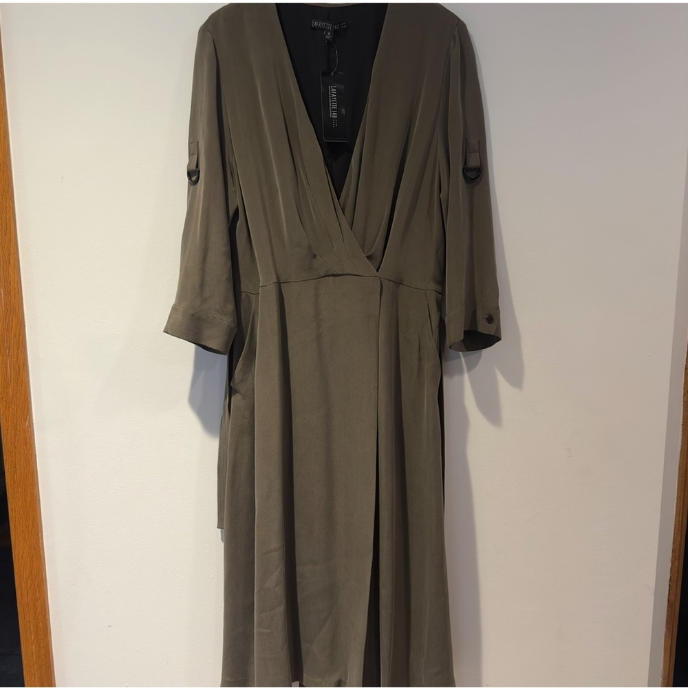 Lafayette 148 New York Matilda Sandwashed Silk Dress - Picture 6 of 9